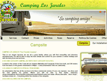 Tablet Screenshot of campinglosjarales.com